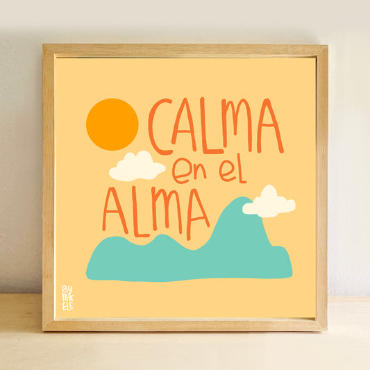 Pequeñas láminas - Lámina Calma en el alma